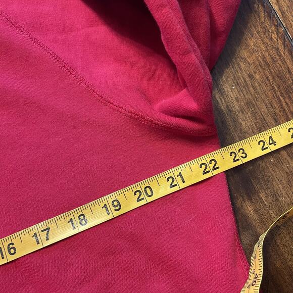 Nike Hoodie Mens Large Red Sportswear Pullover Swoosh Logo Sweatshirt Cotton - Picture 8 of 9